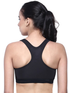 Soutien-gorge de sport personnalisé pour femme, maintien élevé, respirant, extensible, avec logo frontal, vente en gros - Product Image 3