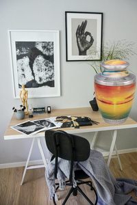 Urna de cremación pintoresca al atardecer, urna funeraria hecha a mano única para adultos para cenizas humanas, urna de tamaño personalizado de Metal de buena calidad - Product Image 3