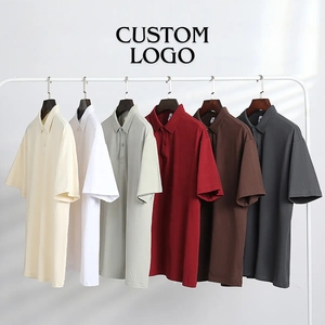 Polo pour homme 100% coton, motif uni, broderie personnalisée, impression, t-shirt de golf décontracté, vêtements de haute qualité, vente chaude - Product Image 1