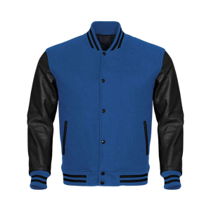 Chaqueta universitaria vintage de invierno de lana para hombre, chaqueta Letterman de escuela secundaria con bordado personalizado y cuello levantado - Product Image 3