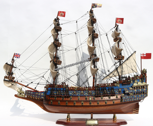 Modèle de bateau en bois fait à la main Sovereign of the Seas, élégant ancien grand voilier pour la décoration de la maison, pour boîtes en bois et meubles - Product Image 1