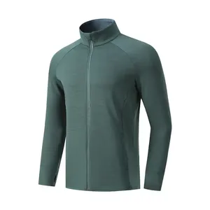 Người Đàn Ông Của Phụ Nữ Của Mùa Đông Đào Tạo Áo Khoác Cho <span class=keywords><strong>Marathon</strong></span> Chạy Đứng Cổ Áo Dây Kéo Đóng Cửa Ngón Tay Cái Lỗ Cho Tập Thể Dục Chạy Bộ Đồng Hồ - Product Image 6