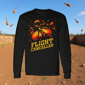 Camiseta de manga larga con estampado de vuelo cancelado, para tiro al plomón y tiro al lomo de arcilla - Product Image 3