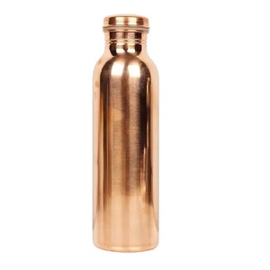 Botellas de agua de cobre puro 100% para beber directamente, estilo minimalista, con logotipo personalizado de calidad superior, listas para exportar, para Yoga, 100% - Product Image 3