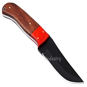 Xyj couteau à éplucher fait à la main avec lame en acier inoxydable, inoxydable avec revêtement noir (Smk144) - Product Image 1