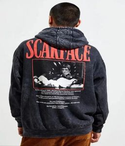 Style tendance personnalisé prix de gros français éponge Patch brodé en détresse Applique lavage à l'acide à capuche hommes - Product Image 6