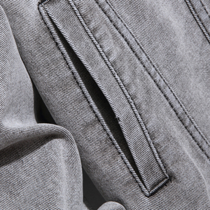 Veste en jean à manches longues de haute qualité pour hommes, délavage à l'acide, veste en jean vintage surdimensionnée pour hommes - Product Image 6