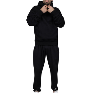 Ropa de abrigo de hip hop chándal Unisex para Hombre Ropa Deportiva 100% algodón 2 piezas Jogger ropa de entrenamiento ropa deportiva chándales transpirables - Product Image 5