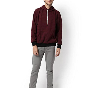 Sudadera con Capucha y Cremallera para Hombre, 100% Algodón, Bordada, Diseñada para Brindar Calidez Durante Todo el Día, Estilo Casual Urbano, Gimnasio, Invierno, Viajes al Aire Libre - Product Image 2