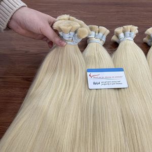 Thanhan Hair <b>TOP</b> Quality Bulk Straight Extensions Natural Raw Virgin Hair From Vietnam Factory 100% Human Hair - Product Image 5