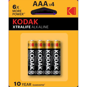 ถ่านอัลคาไลน์ KODAKAAA4-ALK สำหรับอุปกรณ์อิเล็กทรอนิกส์สำหรับผู้บริโภค - Product Image 1