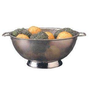 Colador de Acero Inoxidable con Acabado Pulido, Diseño de Malla Fina, Elegante para Cocinas, Lavado de Frutas y Verduras, Uso Diario, Grado Alimenticio - Product Image 3