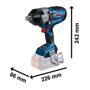Llave de Impacto Inalámbrica GDS 18V-1600 HC de Alto Rendimiento con Batería, Enchufe de Escalera de 3/4'' de Alto Torque, Torque de Rotación de 2200 Nm, Clasificación 20V/21V - Product Image 1