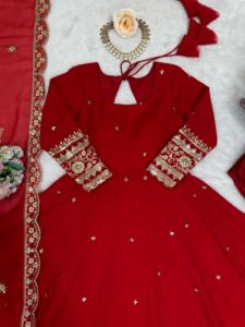 NUEVO ESTILO MODERNO, CONJUNTO DE VESTIDO ANARKALI PARA FIESTAS Y BODAS, CON TOP, PANTALÓN Y DUPATTA, PARA TODAS LAS TEMPORADAS - Product Image 5