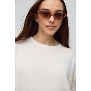 Blusa Casual con Tacto Suave, Estilo Básico, Tejido de Punto, Cuello Redondo, Manga Corta, 220g Poliéster - Product Image 4