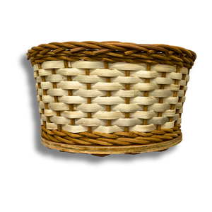 ตะกร้าเก็บขนมปังหวาย ตะกร้าหวายฐานไม้ธรรมชาติ สำหรับห้องครัวและร้านเบเกอรี่ งานฝีมือเวียดนาม ตะกร้าเสิร์ฟแบบธรรมชาติ - Product Image 1