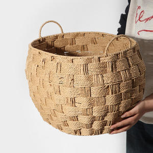 Hand-Woven Rattan <b>Storage</b> <b>Basket</b> for New Home or Bathroom - Product Image 3