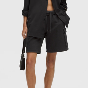 กางเกงขาสั้นผู้หญิงแบบลำลองสำหรับฤดูร้อนโลโก้มีกระเป๋ากางเกงแบบระบายอากาศได้มีกระเป๋าด้านข้างพิมพ์ลายหน้าจอตามสั่ง - Product Image 4