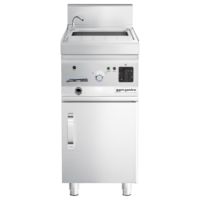 Cuiseur à pâtes électrique professionnel - Cuve unique - Autonome - 26L - 6kW - avec robinet de vidange - sur base de meuble - 1 porte - 700mm