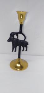 Bougeoir en aluminium noir et or personnalisé et support d'éclairage décoratif au design animal pour la décoration de table à la maison - Product Image 6