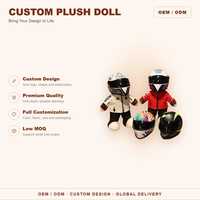 Ours en peluche personnalisé CE CPC, mascotte sur mesure, animal en peluche avec casque de moto, 30 cm, fabrication OEM, créez le vôtre