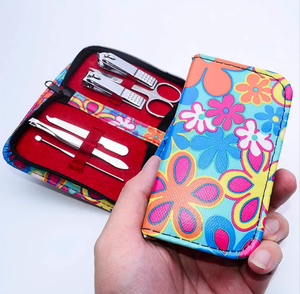 Coupe-ongles Kit de pédicure 6 pièces finition miroir ongles cuticules ciseaux pince à épiler lime à ongles avec bel étui - Product Image 3