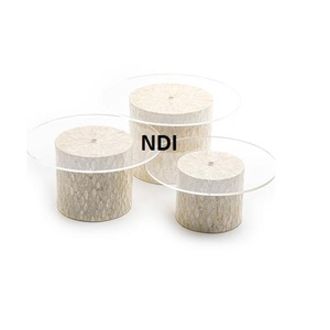 Soporte para servir pasteles de nácar con tapa de cristal para decoración de mesas de hotel, accesorios para fiestas de bodas. - Product Image 5