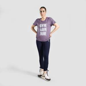 เสื้อยืด GymArmour สีลาเวนเดอร์ ผ้าเจอร์ซีย์ 100% คอตตอน ระบายอากาศได้ดี ตกแต่งด้วยโลโก้ ไซส์ L - Product Image 4