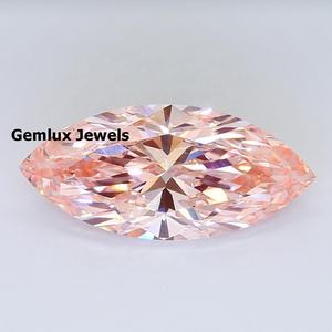 Diamant de laboratoire taille marquise, rose fantaisie, 1 carat, diamant de laboratoire, diamant en vrac, certifié IGI, clarté VS, pour bijoux - Product Image 1