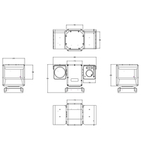 Cámara de Seguridad Invisible JEC con Control Remoto Pan Tilt, Resistente al Agua