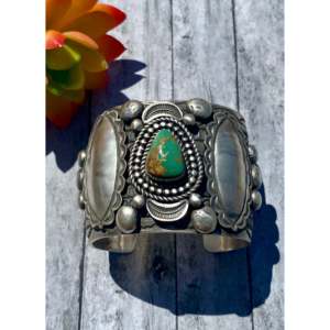 Alex Sanchez Royston Turquoise Sterling Silver Cuff Bracelet - Product Image 1