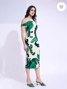 100% pur coton indien main bloc imprimé une épaule robe à la mode été porter plage fête personnalisé mariée mariage naturel - Product Image 3