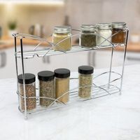 Modern Ijzeren Glazen Opbergrek Met Minimalistische Constructie En Ruime Lay-Out, Ideaal Voor Stijlvolle Keukenupgrades