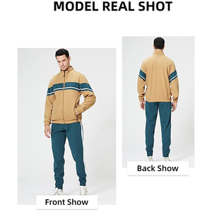 Nuevo modelo personalizado para hombres al aire libre deportes impermeables 100% algodón Casual sólido reflectante cortavientos secado rápido transpirable pista - Product Image 6