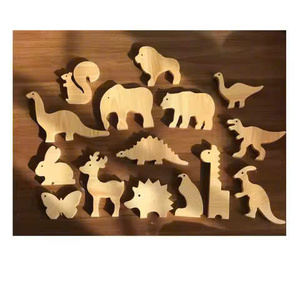 Jouets d'animaux en bois faits à la main personnalisés et écologiques Ensemble d'animaux de ferme éducatifs colorés fabriqués à la main OEM Jouets en bois en vrac en gros - Product Image 6