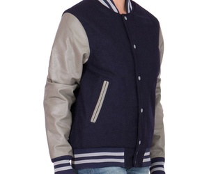 Vestes d'université pour hommes de grande taille vestes d'université vierges en gros veste d'université Letterman unie avec logo personnalisé veste d'université pour hommes - Product Image 3