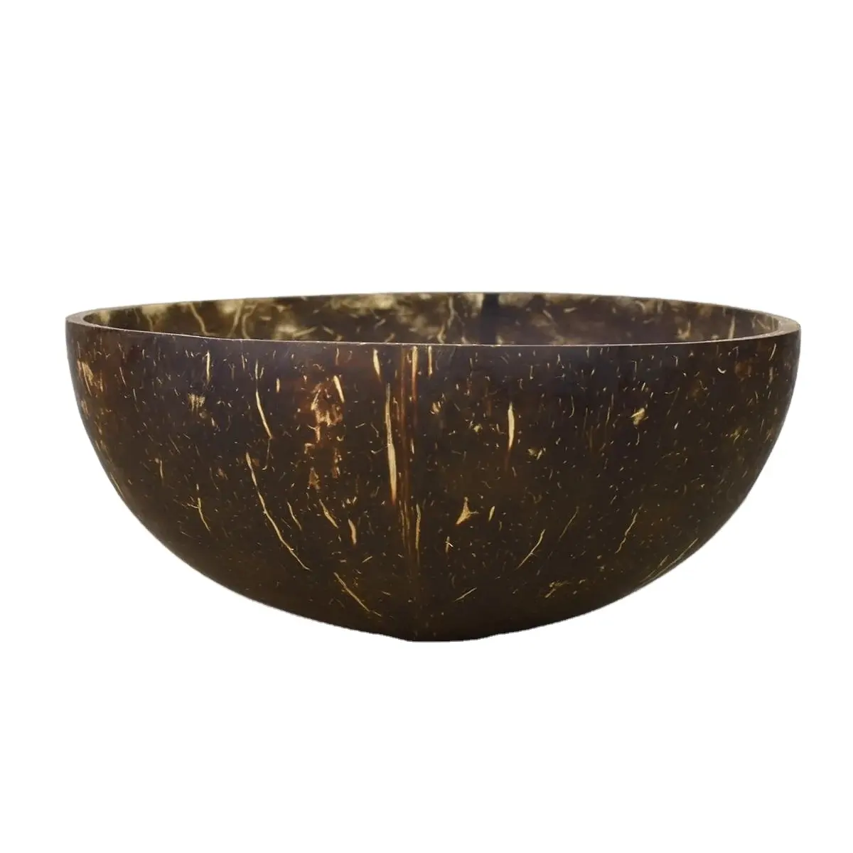 100% Natural bowl bowler coconut Polished kitchenware coconut shell lacquer bowls bamboo coconut lacquerware bowls