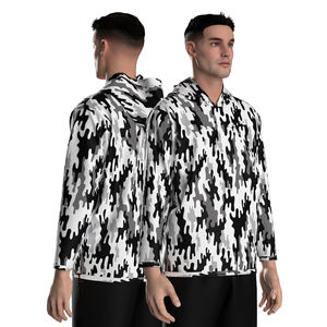 Sudadera con capucha de pesca de talla grande transpirable personalizable impresión por sublimación personalizada UPF 50 + secado rápido manga larga Unisex Sol al aire libre - Product Image 2