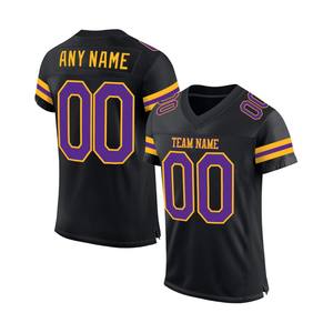 Fournisseur de maillots de football américains personnalisés avec options de petites quantités, manches courtes, respirants, service de fabrication de conception entièrement personnalisée - Product Image 3