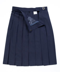 Ventes immenses, qualité exceptionnelle, jupe plissée taille haute mi-longue de style japonais anti-rides C8-Navy pour femmes - Product Image 2