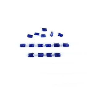 Saphir bleu naturel de Bangkok, calibré, formes octogonales, taille radiant émeraude, violet, marquise, rectangle, ovale, coussin, tailles 3x5mm 6x4mm - Product Image 6