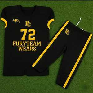 Uniforme de fútbol americano de color personalizado de diferentes estilos Conjunto de uniforme de fútbol americano de secado rápido - Product Image 1