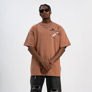 เสื้อยืดโอเวอร์ไซส์ทรงบ็อกซี่ คอกลม แขนเสื้อแบบดรอปโชว์เดอร์ ผ้าคอตตอน 100% คุณภาพสูง พิมพ์ลายกราฟิก  รับสั่งทำตามแบบ - Product Image 3