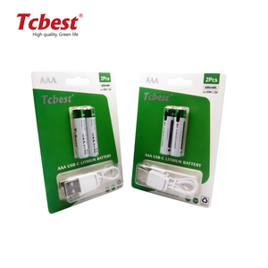 Горячая новинка 2025: <span class=keywords><strong>2</strong></span> шт. перезаряжаемых литий-ионных батарей AAA 1.5В, 666мВтч, с зарядкой Type-C - Product Image 4