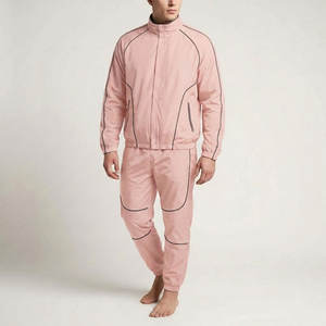 Conjunto Deportivo de Chaqueta y Pantalones Cortavientos de Nailon de Primera Calidad, Fabricante de Ropa Deportiva - Product Image 1