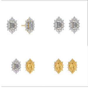 Bague de mariage pour femme en or massif 14K 1.77Cts VS Clarity EF Color Lab Grown Diamond Bague de fiançailles certifiée IGI pour les fêtes - Product Image 2