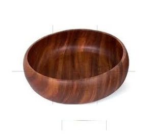 2025 Diseño único Ensaladera de madera de mango natural/Cuenco de madera Best Seller - Product Image 4