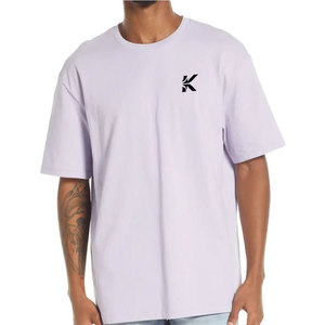 T-shirt surdimensionné personnalisé 100% coton pour homme - Haute qualité, respirant, séchage rapide, taille plus, coupe régulière, vêtements décontractés pour l'extérieur - Product Image 1