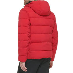 Hot Selling Men's Premium Quality Puffer Jacket Winter Comfortable High Street Style Zipper Closure Cotton Canvas <b>Stand</b> Front - Product Image 4