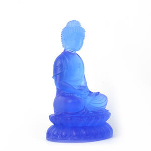 Crystal Shakyamuni <b>Buddha</b> Amida Namu Handmade Modern Figurine Small <b>Ornament</b> Entryway Home Decor Worship Craft - Product Image 4